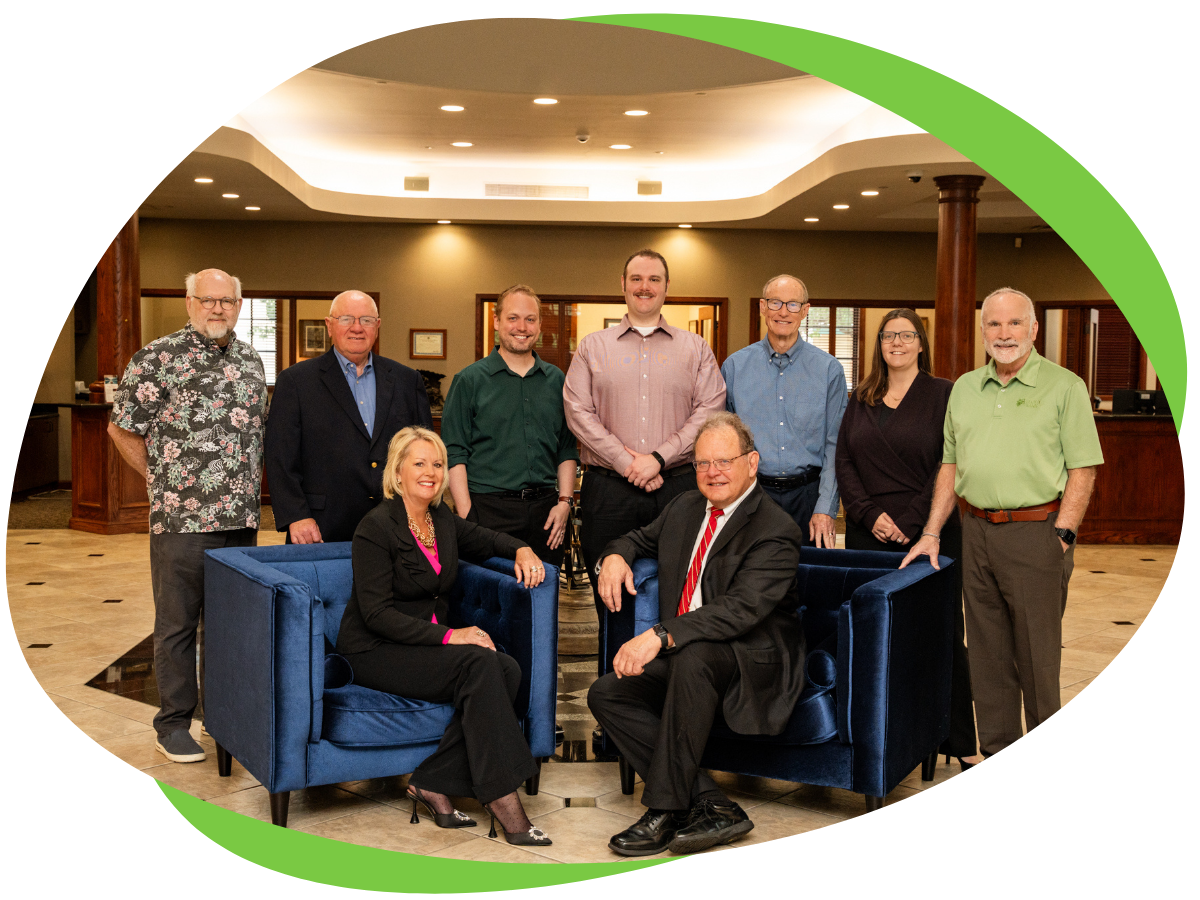Group of Employees in the Bank