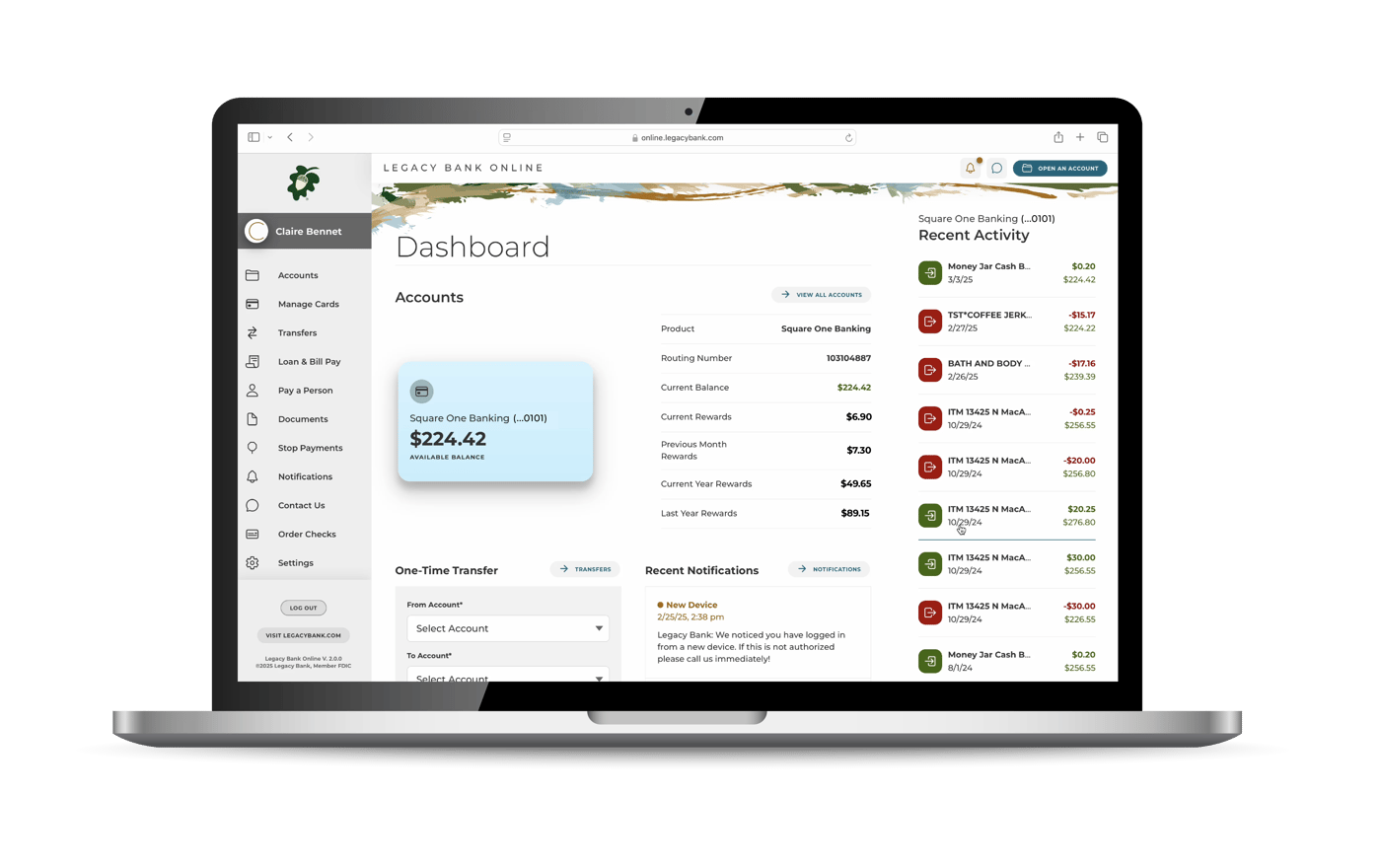 dashboard-ebanking image